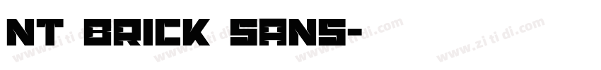 NT Brick Sans字体转换
